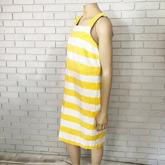 Ann Taylor Women’s Yellow and White Striped Dress - Picture 5 of 9